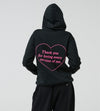 Oversize Love Hoodie Black
