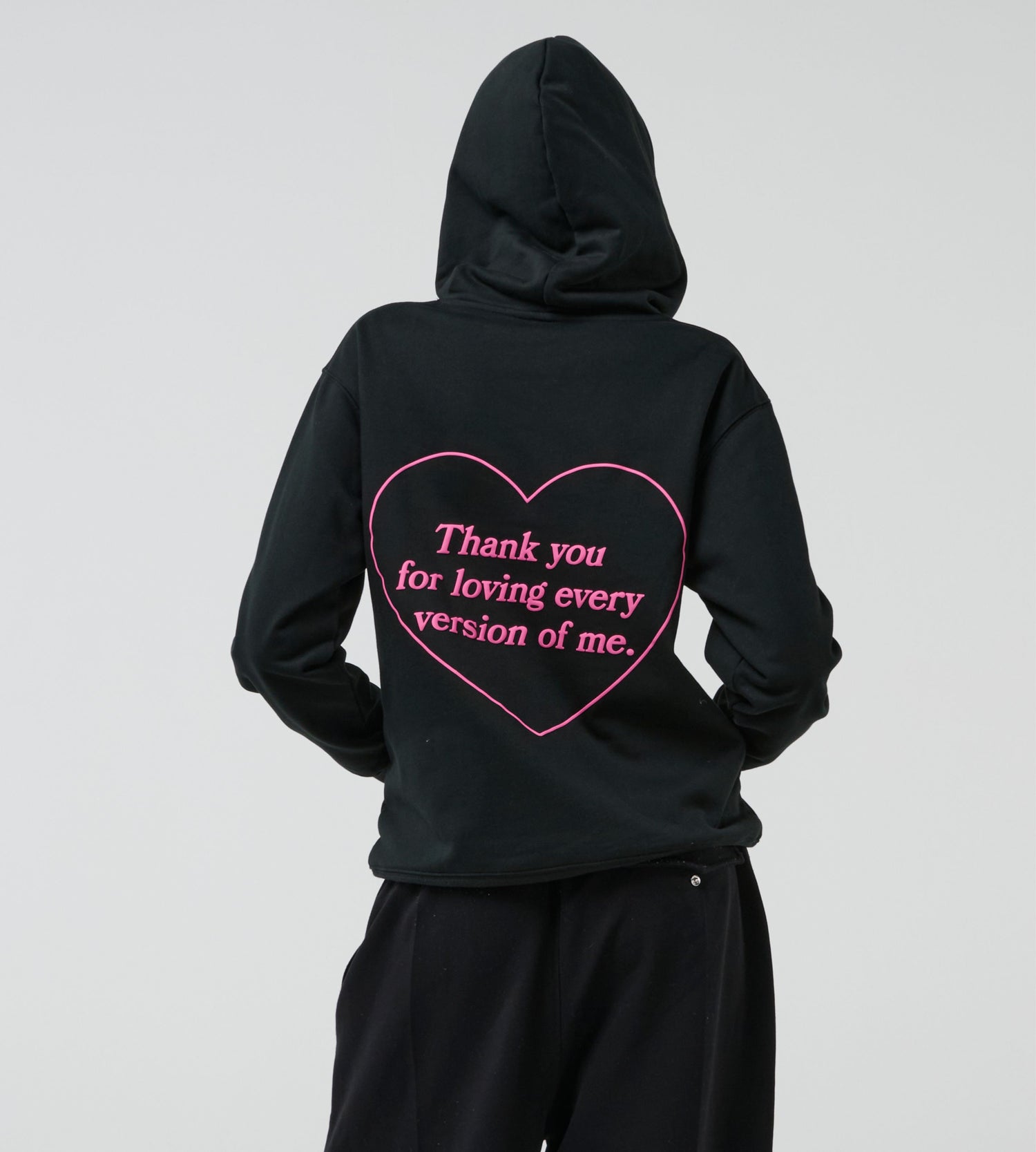 Oversize Love Hoodie Black