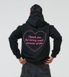 Oversize Love Hoodie Black