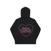 Oversize Love Hoodie Black