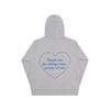 Oversize Love Hoodie Grey