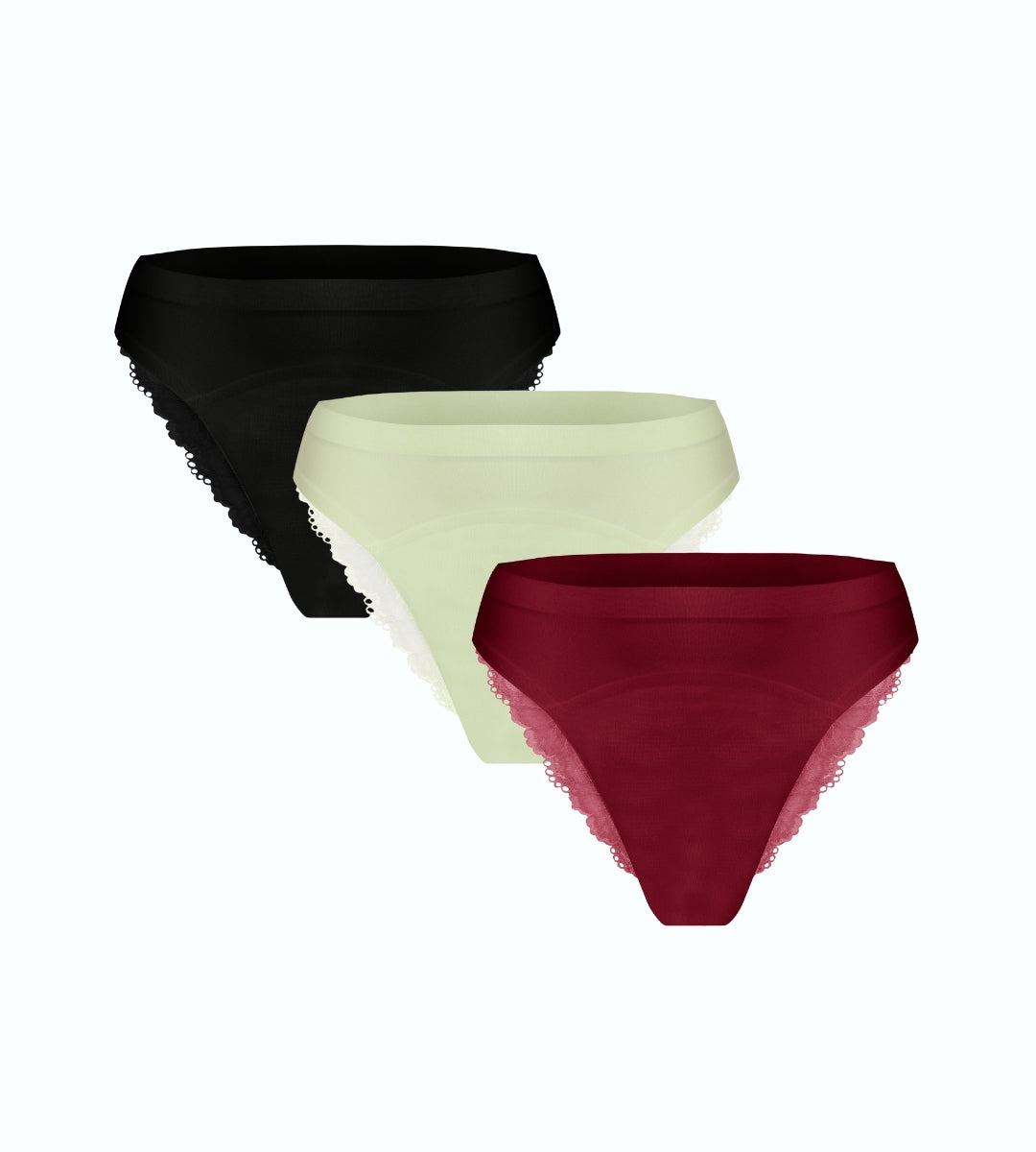 Leakproof Emilia Bundle (Sage, Black, Winery)